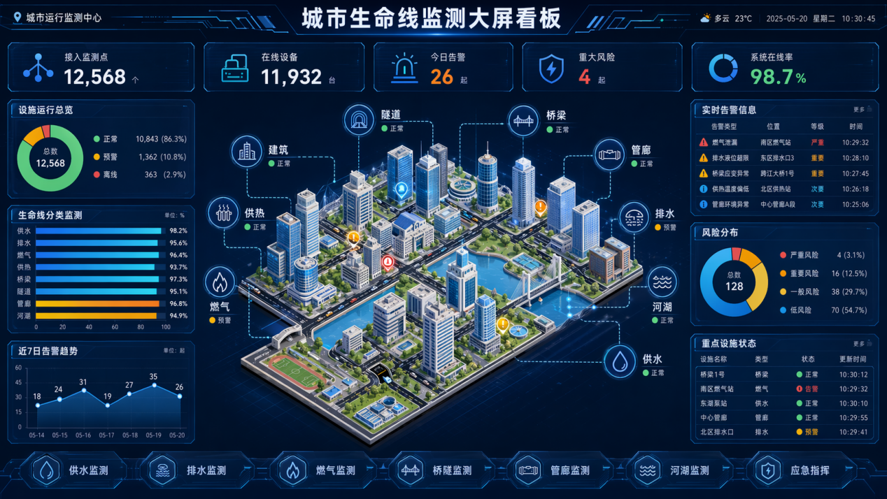 城市生命线监测